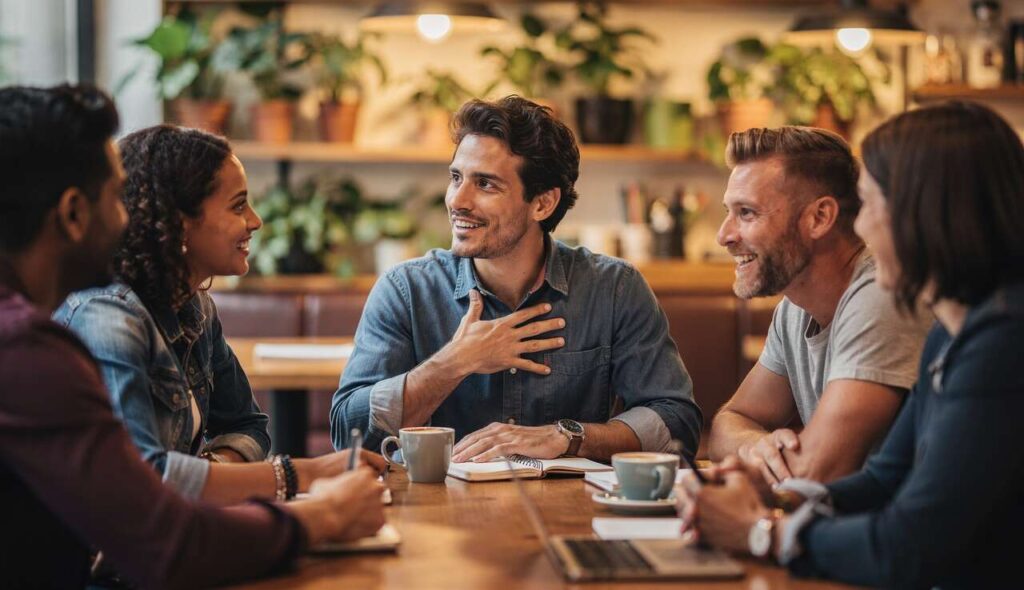 Die klügsten Menschen machen alle diese kleine Geste, die in einem Gespräch viel aussagt.