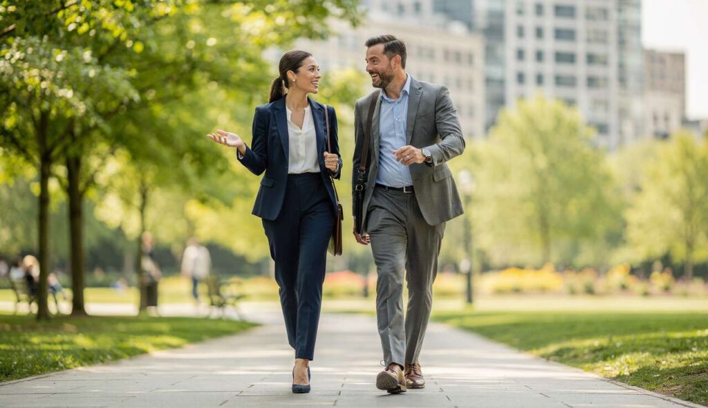 Walking Meetings: So kann diese simple Gewohnheit dich produktiver und erfolgreicher machen